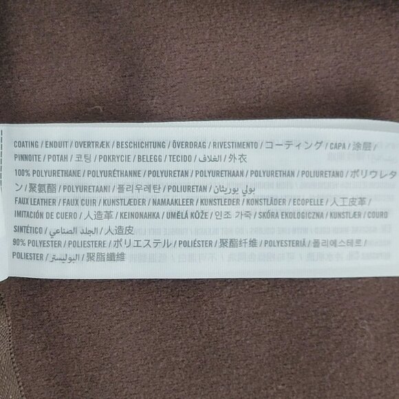 Abercrombie & Fitch Curve Love Vegan Leather Split Hem Flare Pant XXS Short NWT - Picture 9 of 10